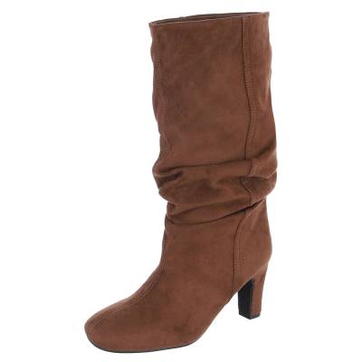 Heeled boots for women in brown