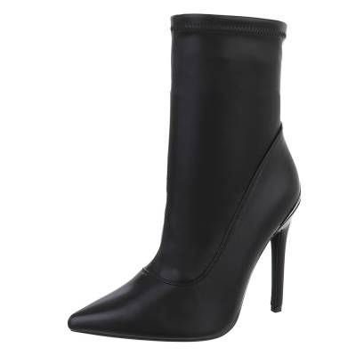High-Heel Stiefeletten für Damen in Schwarz