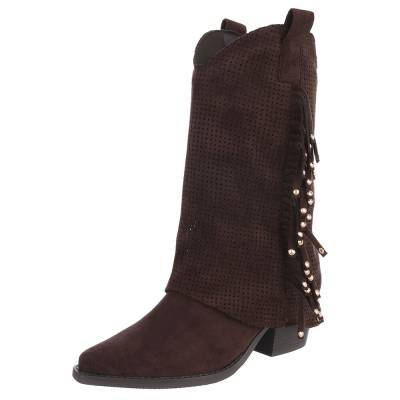Western- & Bikerstiefel für Damen in Dunkelbraun