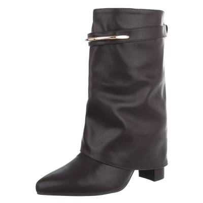 Heeled boots for women in brown