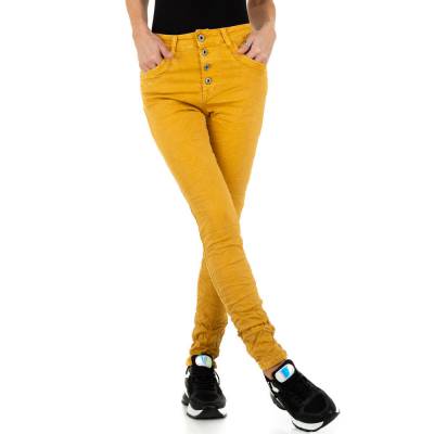Boyfriend Jeans für Damen in Gelb