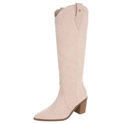 Western- & Bikerstiefel für Damen in Beige