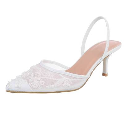Schnür- & Riemchenpumps für Damen in Weiß