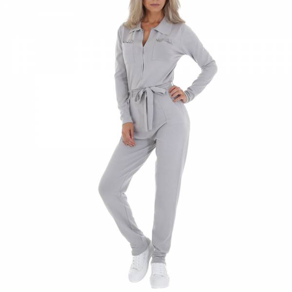 Long jumpsuit for women in gray