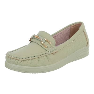 Loafers for women in light-green