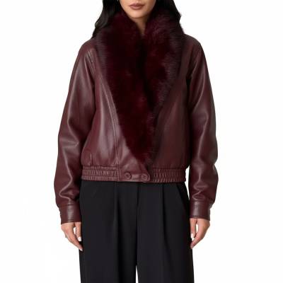 Übergangsjacke für Damen in Bordeaux