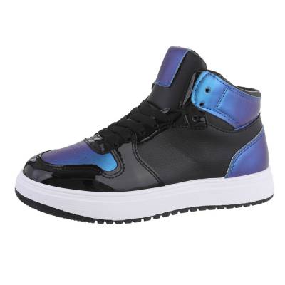 Sneakers High für Damen in Schwarz und Blau