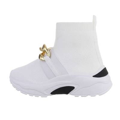 High-top sneakers for women in white