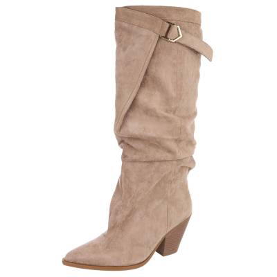 Western- & Bikerstiefel für Damen in Hellbraun