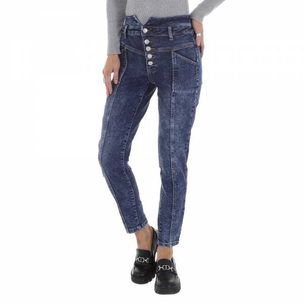 Relaxed fit jeans for women in blue