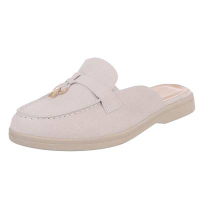 Pantoletten für Damen in Beige