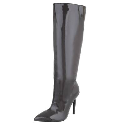 Heeled boots for women in gray