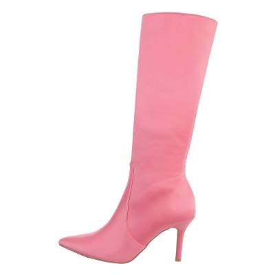 High-Heel Stiefel für Damen in Pink