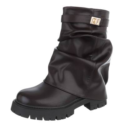 Cowboy & biker ankle boots for women in brown
