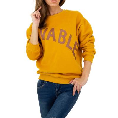 Sweatshirt für Damen in Gelb