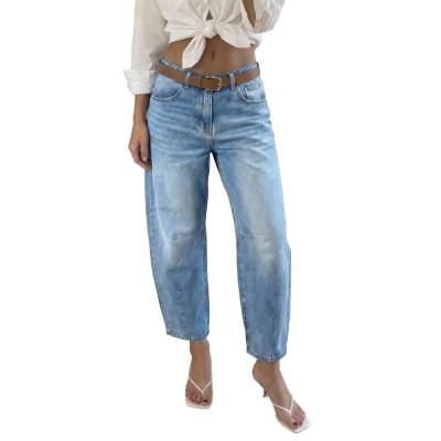 Relaxed fit jeans for women in blue