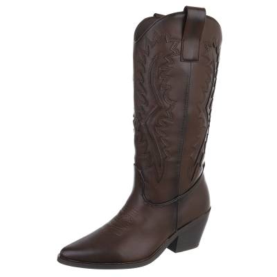 Western- & Bikerstiefel für Damen in Braun