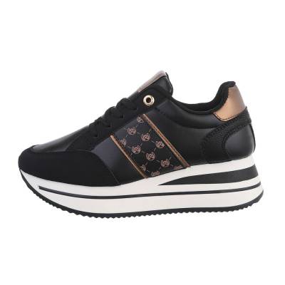 Sneakers Low für Damen in Schwarz und Bronze