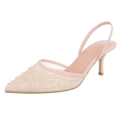 Schnür- & Riemchenpumps für Damen in Apricot