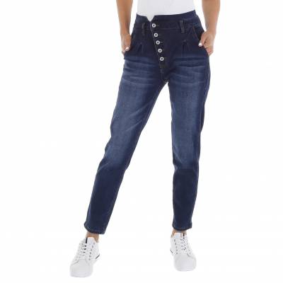 Relaxed Fit Jeans für Damen in Dunkelblau