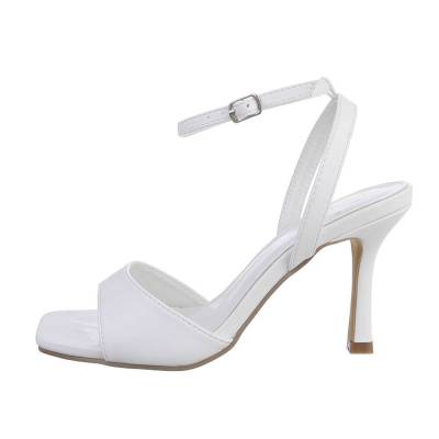 High-Heel Sandaletten für Damen in Weiß