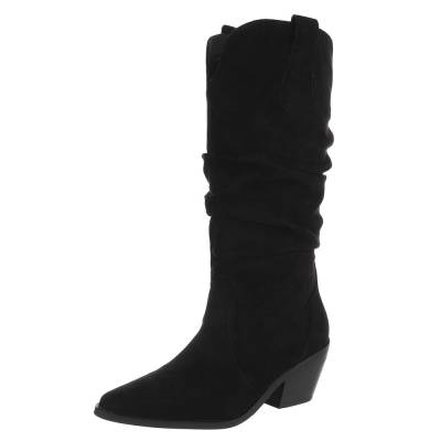 Western- & Bikerstiefel für Damen in Schwarz