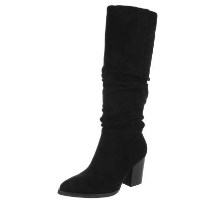 High-Heel Stiefel für Damen in Schwarz