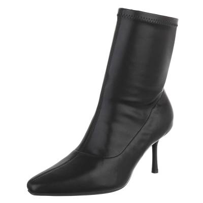 Heeled ankle boots for women in black