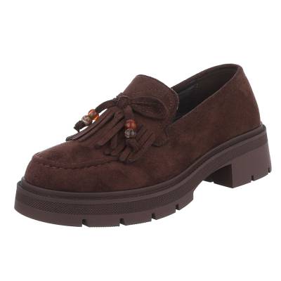 Loafers for women in brown