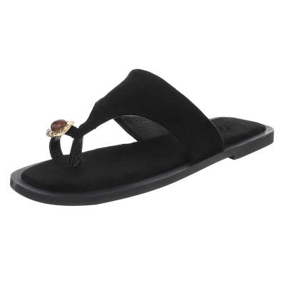 Zehentrenner für Damen in Schwarz