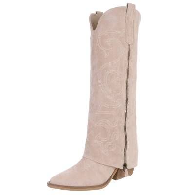 Western- & Bikerstiefel für Damen in Beige