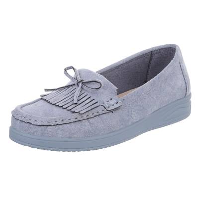 Loafers for women in light-blue