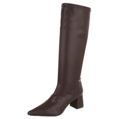 Classic boots for women in dark-brown