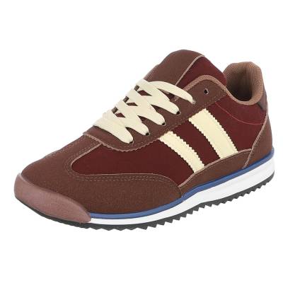 Sneakers Low für Damen in Braun und Bordeaux