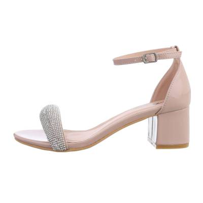 High-Heel Sandaletten für Damen in Altrosa