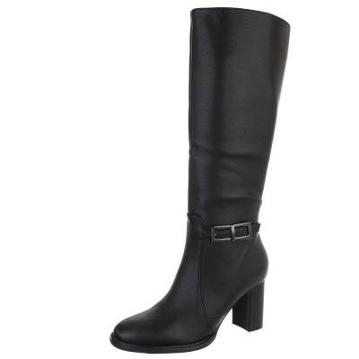 High-Heel Stiefel für Damen in Schwarz