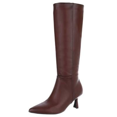 Klassische Stiefel für Damen in Weinrot