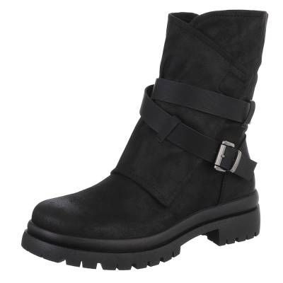 Western- & Bikerboots für Damen in Schwarz