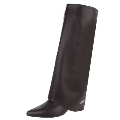 Classic boots for women in dark-brown