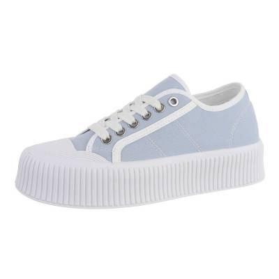 Sneakers Low für Damen in Hellblau und Weiß