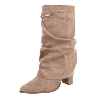 Cowboy & biker boots for women in light-brown
