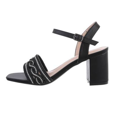 High-Heel Sandaletten für Damen in Schwarz