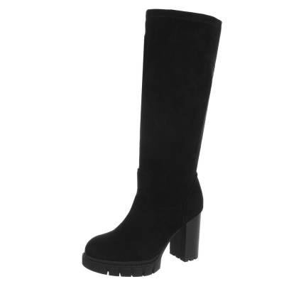 High-Heel Stiefel für Damen in Schwarz