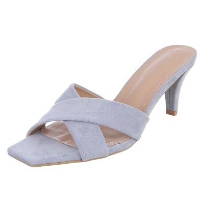 Mules for women in light-blue