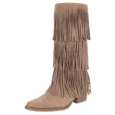 Western- & Bikerstiefel für Damen in Hellbraun