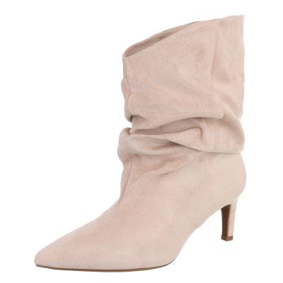 Klassische Stiefeletten für Damen in Beige