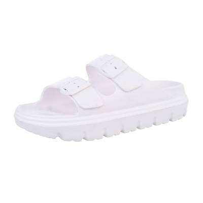 Platform sandals for women in white