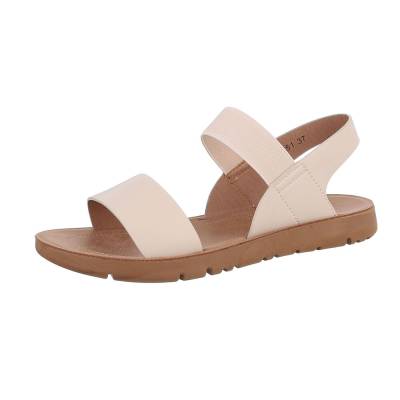 Strappy sandals for women in creme