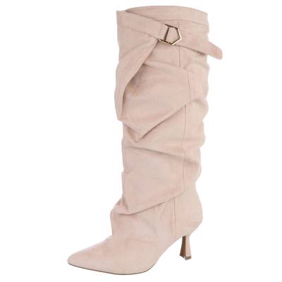 Classic boots for women in beige