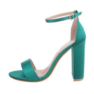 High-Heel Sandaletten für Damen in Grün